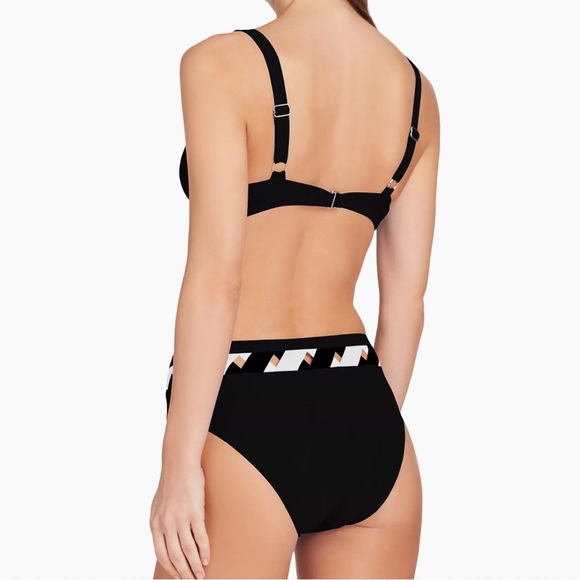 Valimare Martinique Strappy Bikini Top in Black, White, Gray